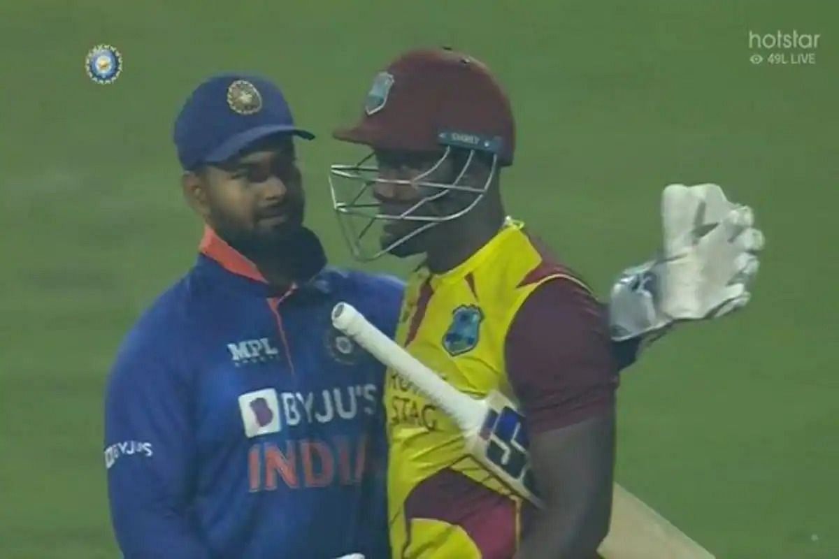 Rishabh Pant (L) and Rovman Powell (R). (Pic: Disney+Hotstar)